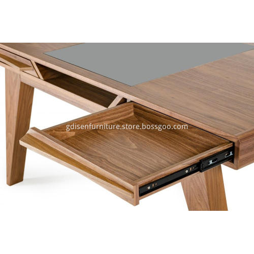 Nova Mid-Century Walnut computer desk